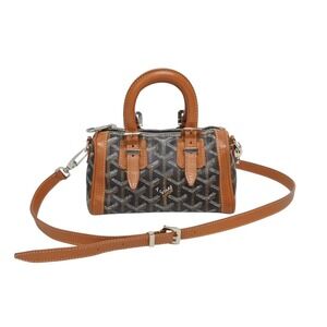 GOYARD Croixeur handbag shoulder bag Boston brown